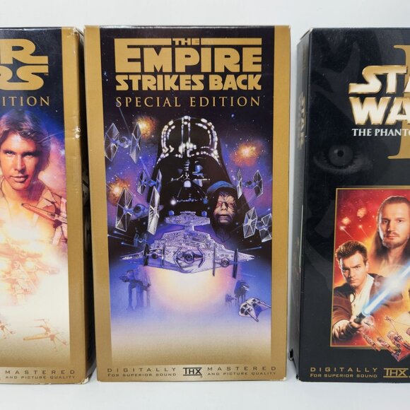 Star Wars VHS Trilogy Special Edition & The Phantom Menace Digitally THX Mastere - Picture 3 of 15